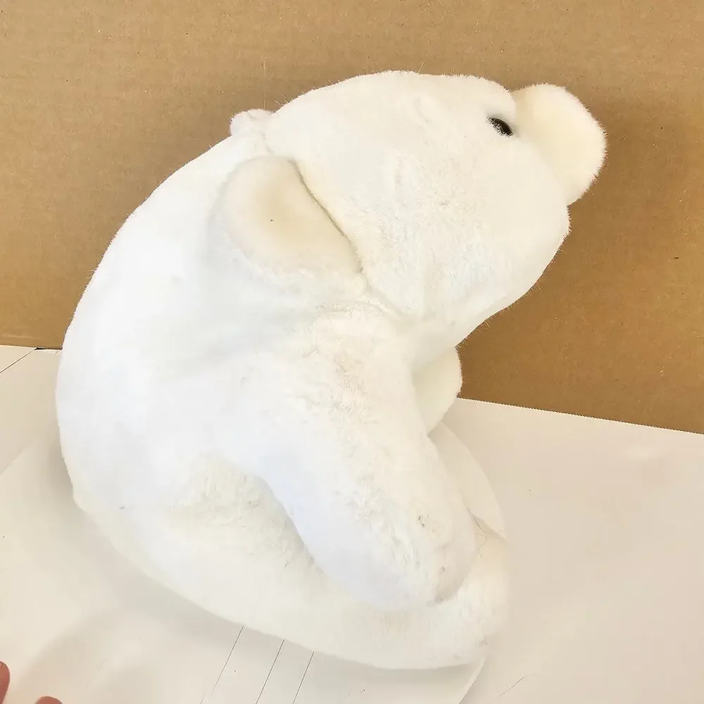 Gund White Polar Bear Plush Stuffed Animal 12” Vintage White Teddy Bear Toy